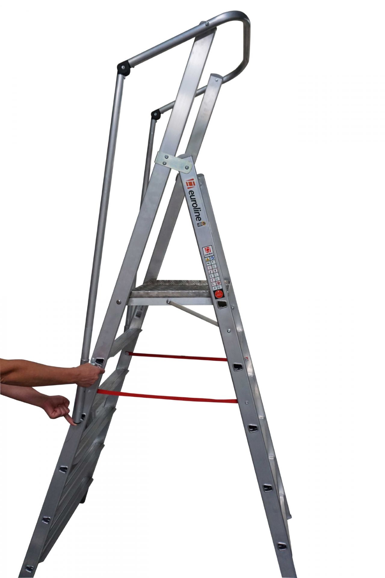 Euroline lichte aluminium platformladder 6-treden