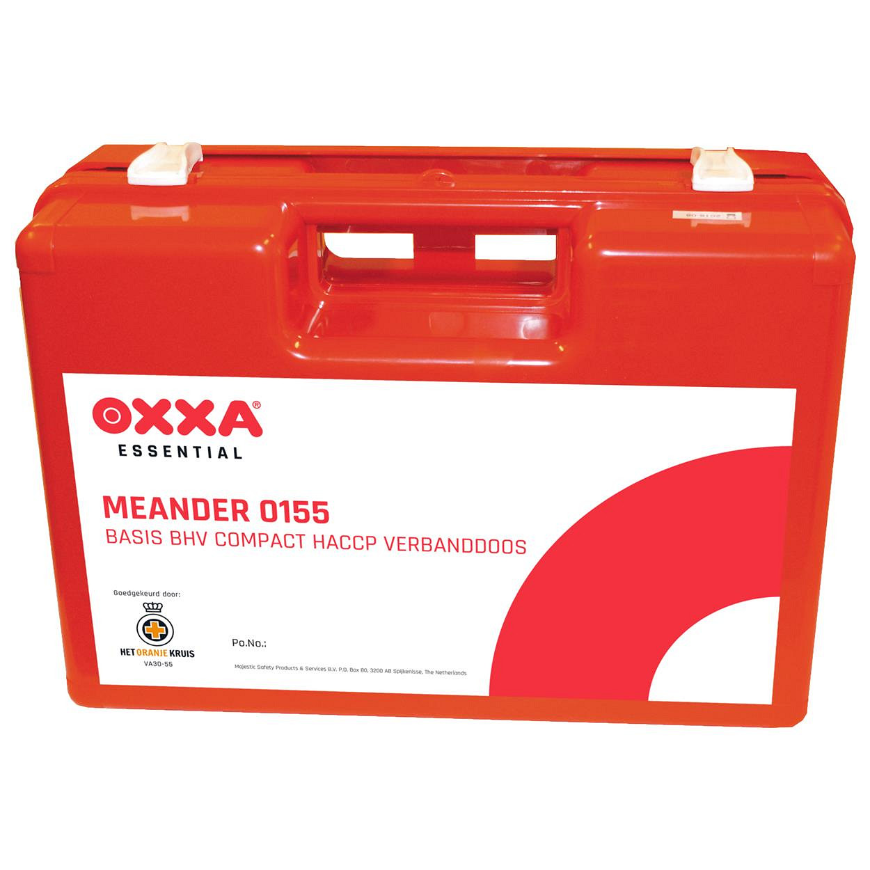 OXXA® Meander 0155 BHV HACCP verbanddoos inclusief wandhouder