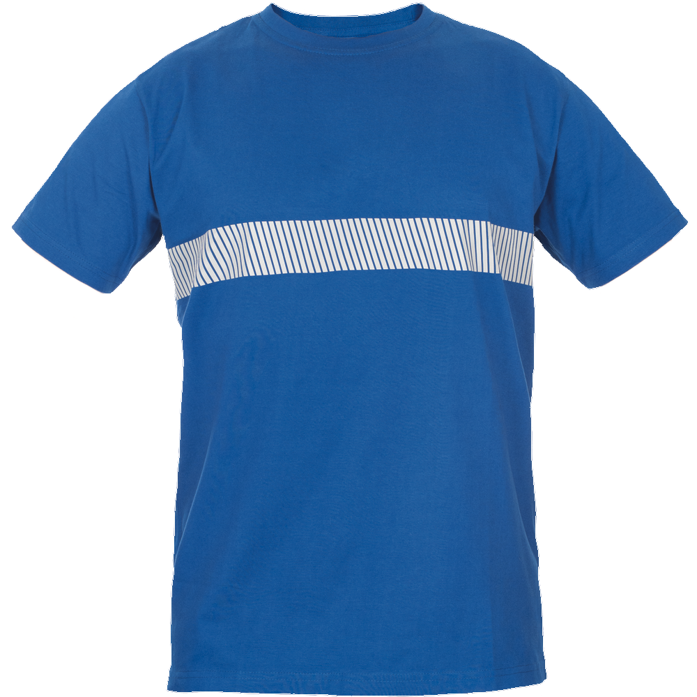 Cerva Rupsa RFLX reflectie streep t-shirt 100% katoen koningsblauw