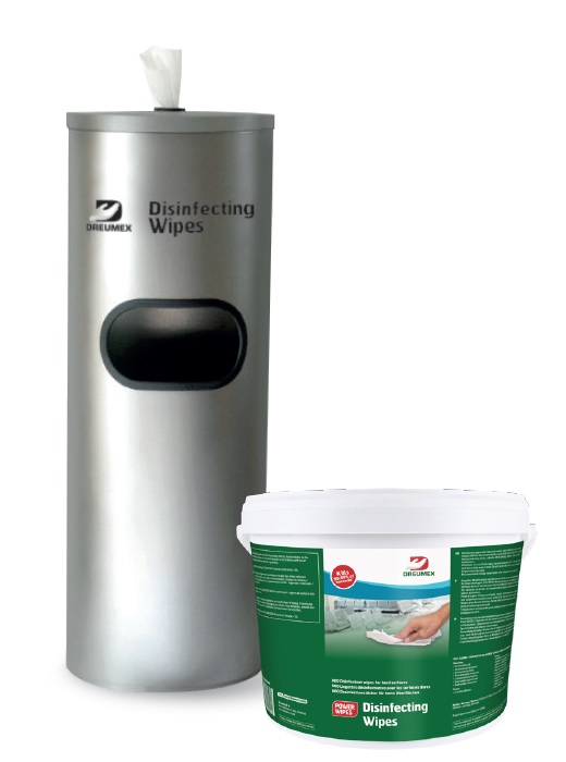 Dreumex desinfectie dispenser &amp; cleaning wipes starter pack 