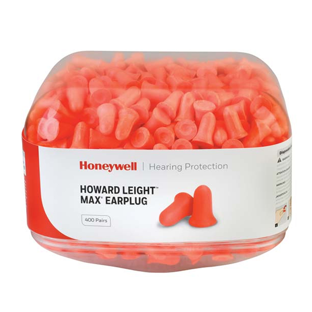 Howard Leight HL400 Refill can met oordoppen MAX, 400 paar