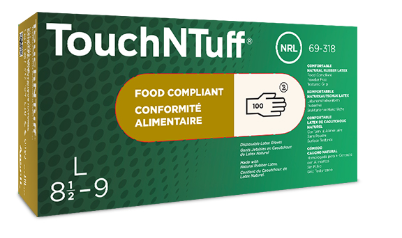 Ansell 69-318 TouchNTuff latex disposable handschoen