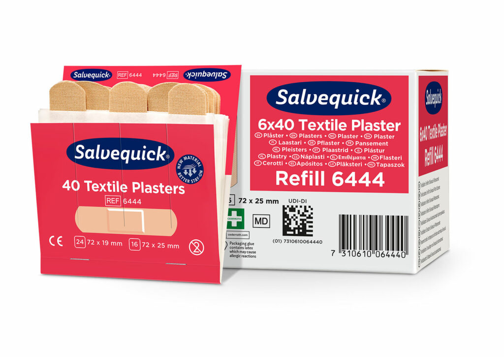 Cederroth Salvequick Textielpleisters navulling 6x40 stuks 