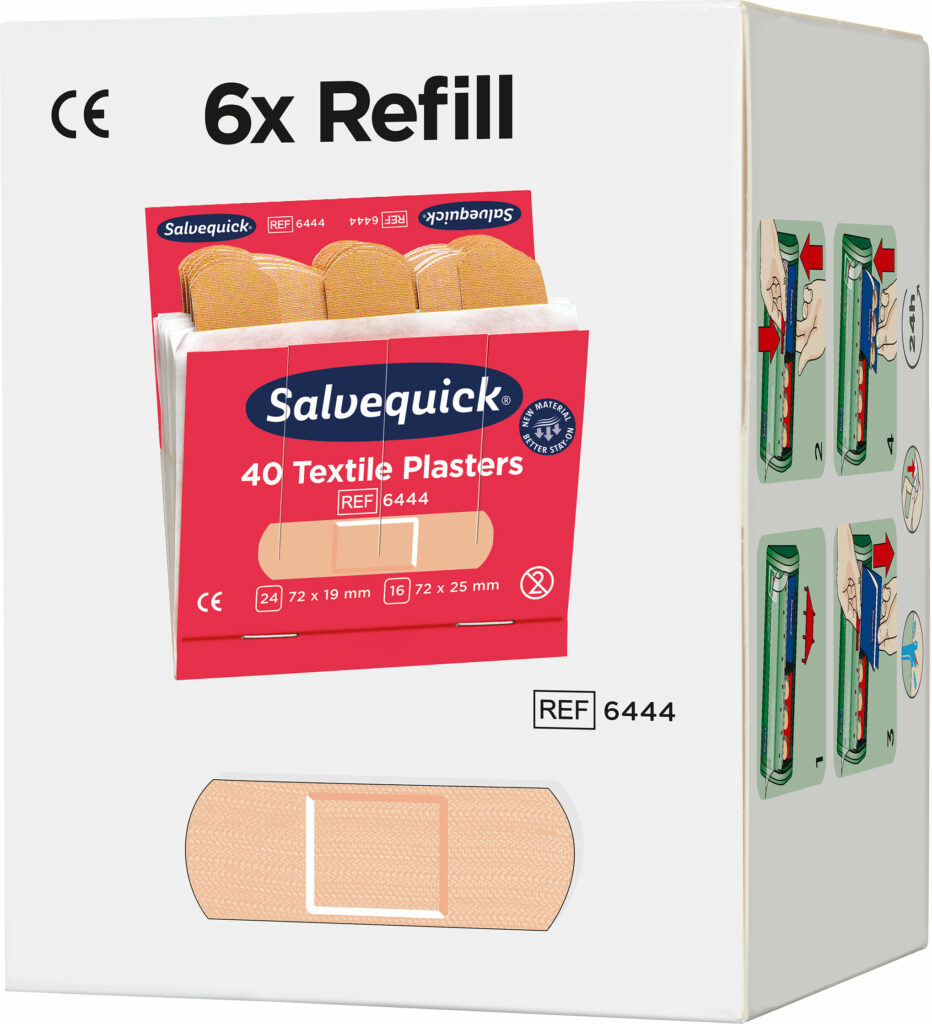 Cederroth Salvequick Textielpleisters navulling 6x40 stuks 