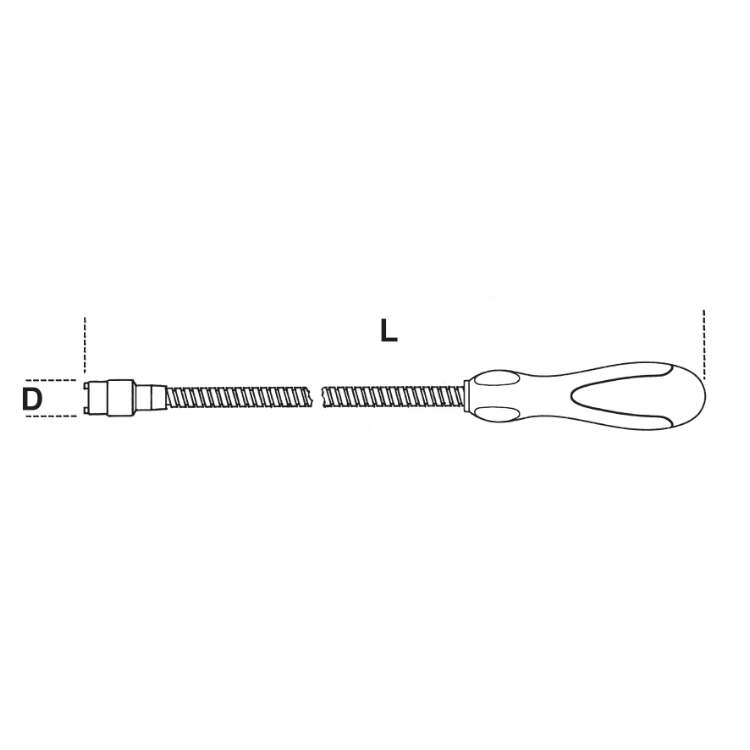 Beta 1712E/2-Flexibele Magneten 530 L mm trekkracht 1.8kg gram